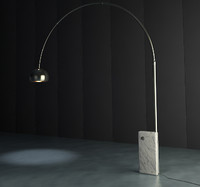 Arco floor  lamp lighting  free 3D model  