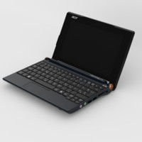 acer aspire laptop 3d model
