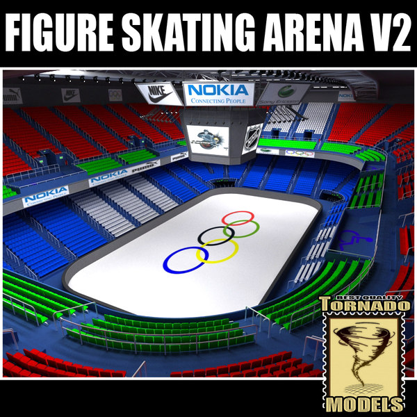 3ds max figure skating arena v2