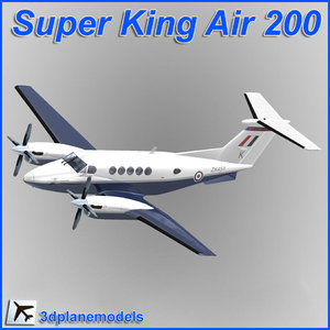 3d model beechcraft super king air