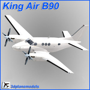 beechcraft c90 king air 3d max