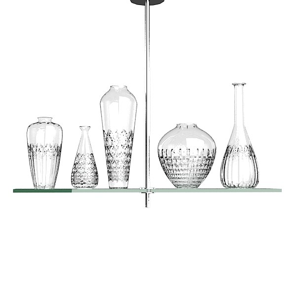 3d Philippe Starck Cicatrices Philippe Starck Cicatrices De Luxe Five Light Chandelier By Flos Glass Crystal Vase
