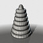 plastic stacking rings baby 3d model