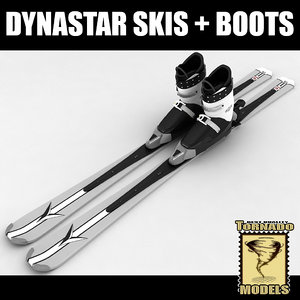 3ds max alpine dynastar skis boots