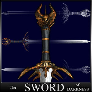 3d sword darkness - schwert model