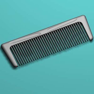 hair comb 3d model
