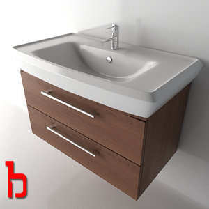 wash basin cabinet 3d max