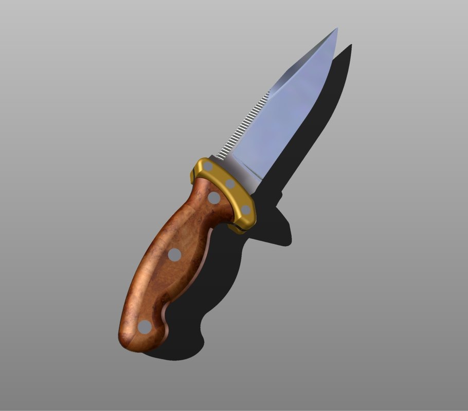hunting knife 3d model