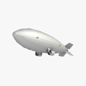 airship zeppelin ship 3d model