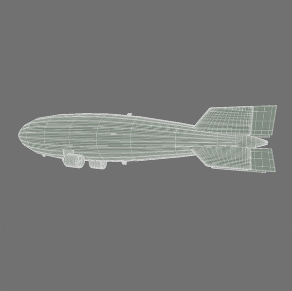 Airship Zeppelin Ship 3d Model