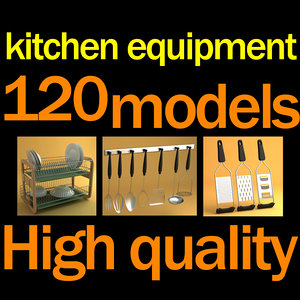3ds max kitchen accessories equipment