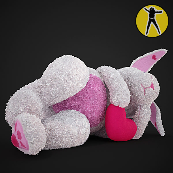 exclusive plush rabbit toy 3d x