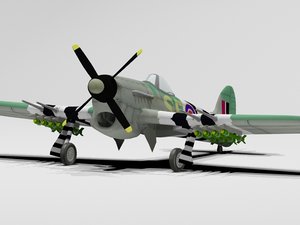 3d hawker typhoon model