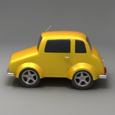 cartoon car 3d model