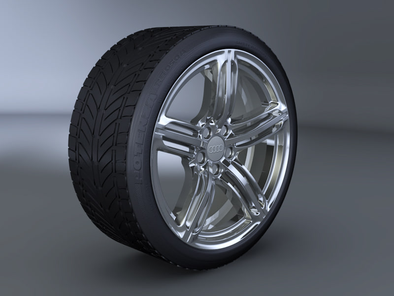 3d audi rs6 alloy wheel