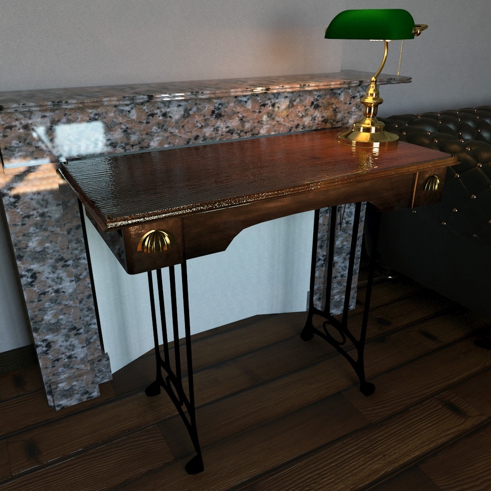 Art Deco Desk 3ds