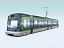 milan tramway tram train 3d model