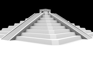 free aztec pyramid 3d model