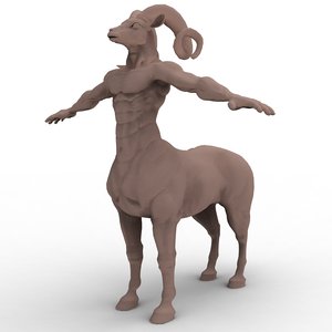 3d model mythological satyr