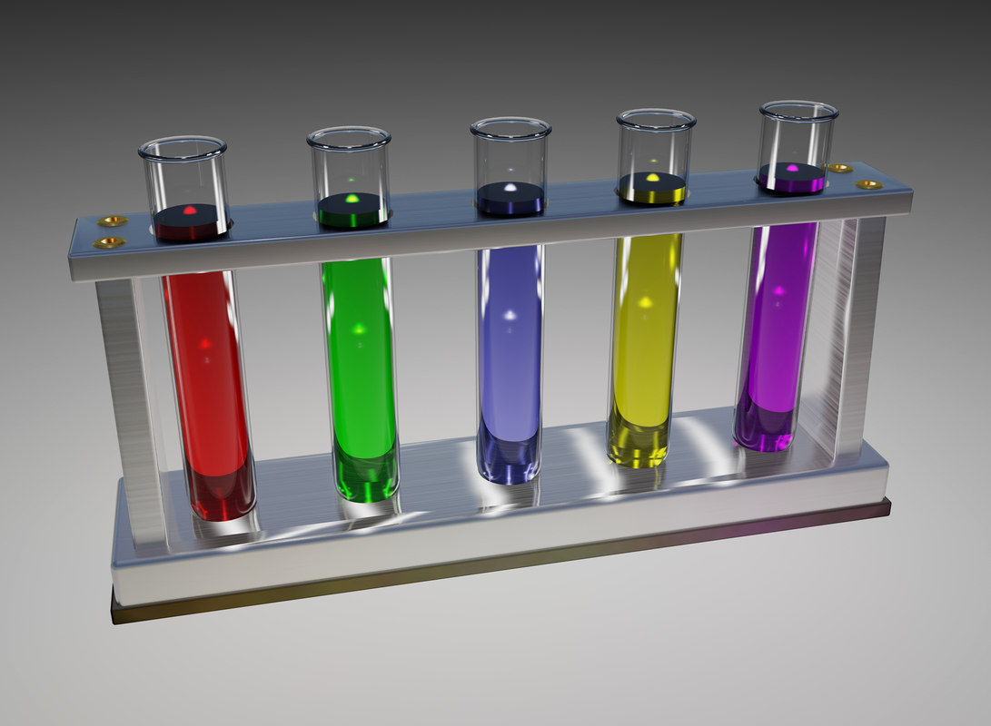 test tubes 3d model