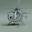 free helicopter mh-6 little bird 3d model