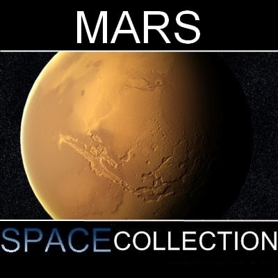 3d mars planet model
