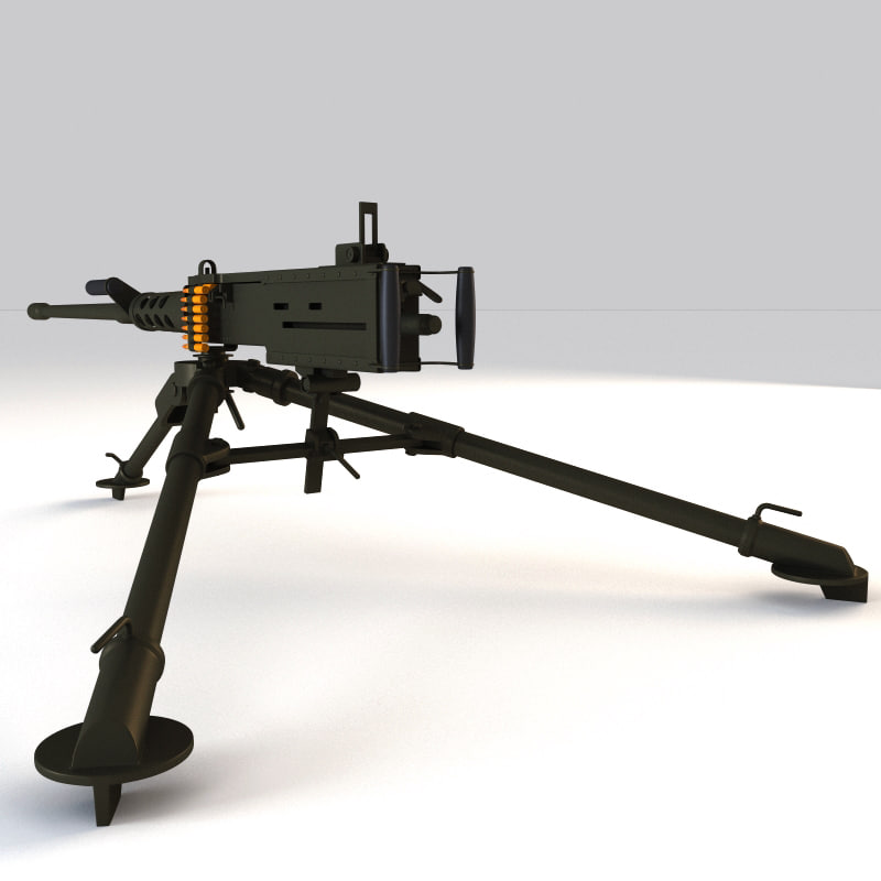 Browning M2hb 3d Model