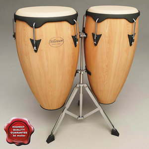 3d model conga drums