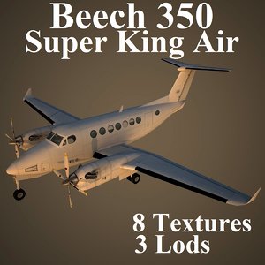 3d beechcraft b-350