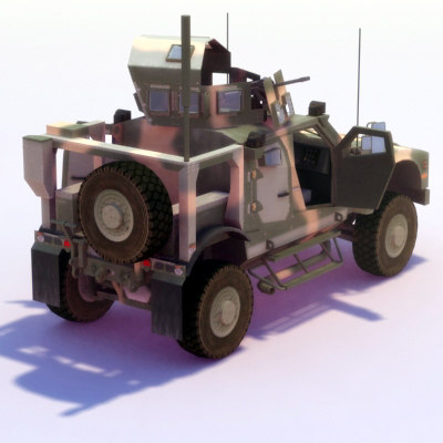 3ds 4x4 mrap jeep m-atv