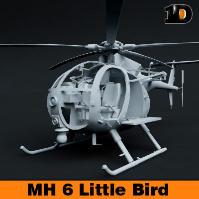 Mh 6リトルバード3dモデル Turbosquid