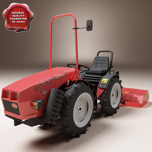 small tractor goldoni base 3d c4d