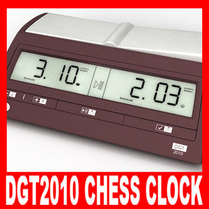 dgt2010 chess clock c4d