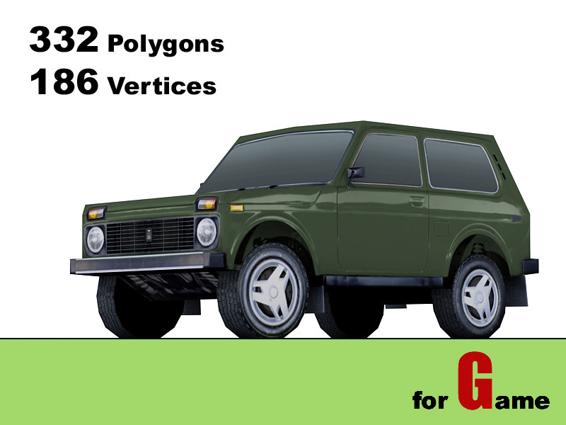 3d Lada Niva Model