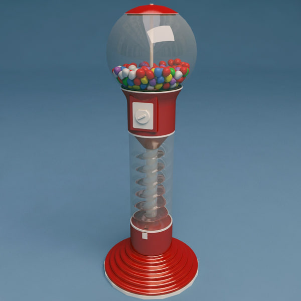 3d gumball machine model