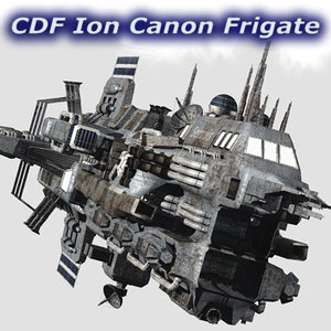 3d model ion canons frigates cdf