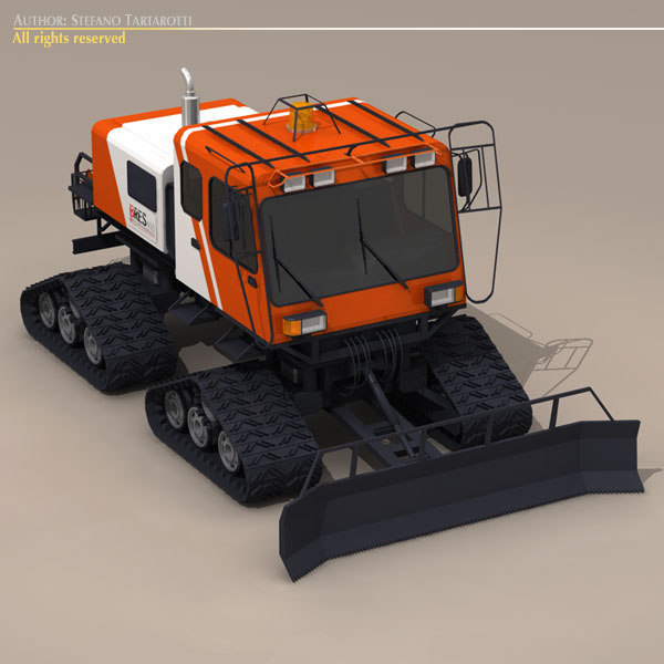 3d model snow cat