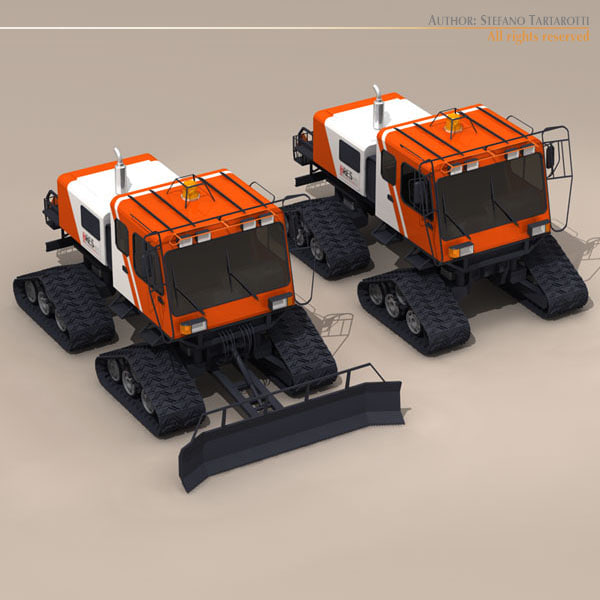 3d model snow cat