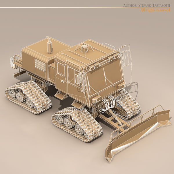 3d model snow cat