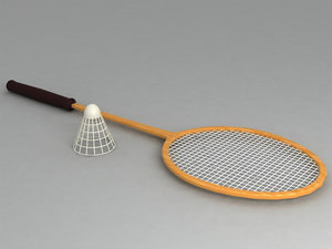 badminton racket 3d 3ds