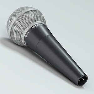 3ds max microphone shure