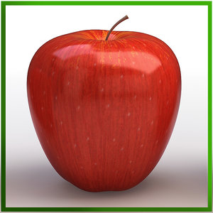 apple red 3d max