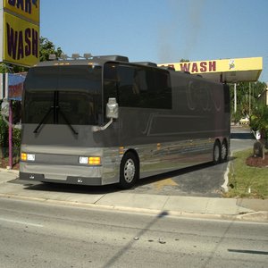 prevost mirage mkii tour bus 3d model