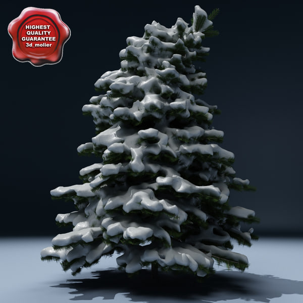 winter tree v5 3d model