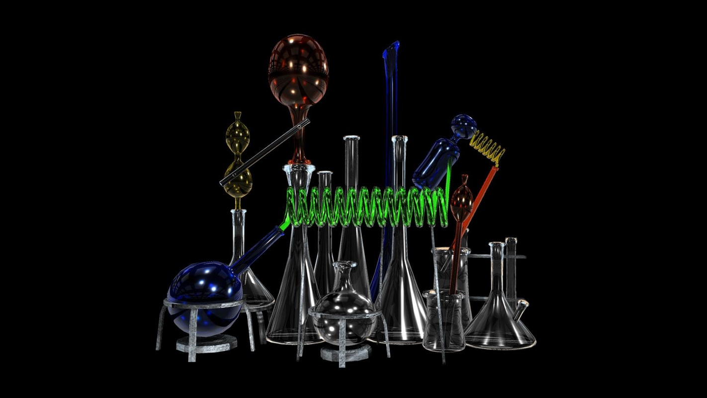 chemistry set 3d model