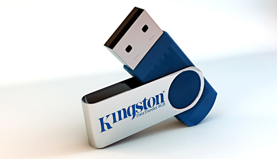 usb pen drive 3d c4d