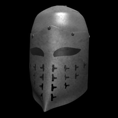 medieval spangenhelm great helm 3d model