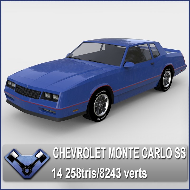 3d chevrolet monte carlo ss model