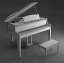 3d model electric grand piano yamaha