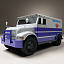 3d bank armored truck model